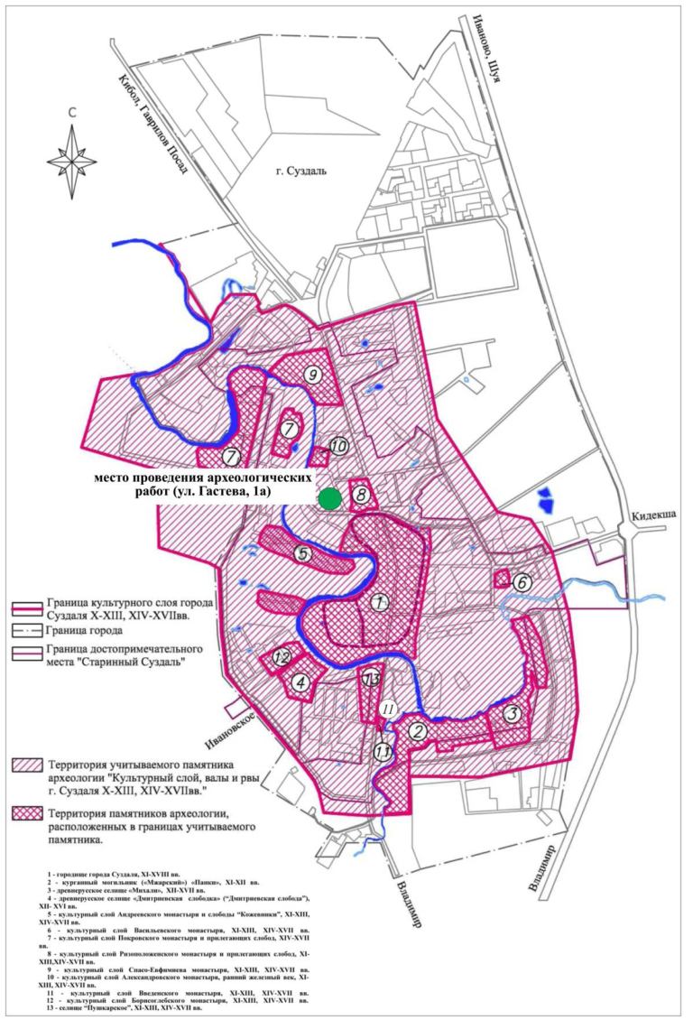 Границы мест. Суздаль карта с зонами культурного наследия. Суздаль границы города. Культурный слой в границах города Москвы XVIII В.. Суздаль Кидекша карта.